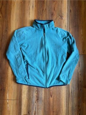 Patagonia Teal Blue Full-Zip Fleece Jacket